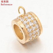 Латунные поручни из кубического циркония с микропаве ZIRC-M075-05RG-A-NR