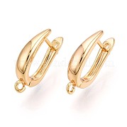 Латунная серьга-кольцо KK-N261-39G