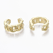 Серьги-манжеты из латуни EJEW-R114-012G-NF