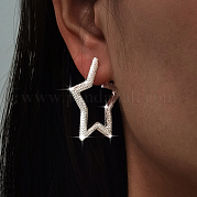 S925 серьги-гвоздики из стерлингового серебра в форме звезды NU9331