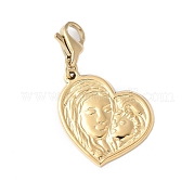 Сердце из нержавеющей стали 304 с подвеской в виде матери и сына STAS-S165-16G