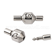 201 Stainless Steel Bayonet Clasps STAS-S078-11A