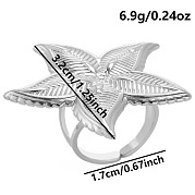 Стильное кольцо-манжета из нержавеющей стали 304 OB2101-1