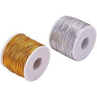 Arricraft 2.5mm Metallic Gold Cord Ribbon Elastic Cords Stretch