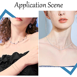 Антикоррозийная цепочка Rolo из 1-х серебряных звеньев с родиевым покрытием длиной 925 м STER-BBC0005-84