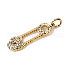 Colgantes de rhinestone de acero inoxidable 304&nbsp;RB-CBAC900-12G