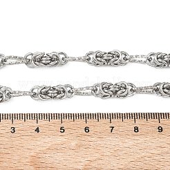 6 mm lange byzantinische Ketten aus Edelstahl 304 für Damen&nbsp;NJEW-G201-04P