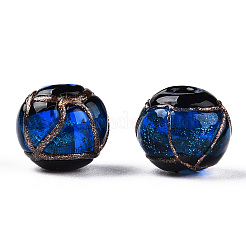 Бусины ручной работы бусины золотого песка&nbsp;LAMP-T019-10mm-05