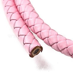 Плетеный кожаный шнур с сердечником&nbsp;WL-F009-B06-6mm