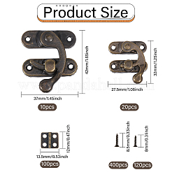 100 комплект железных петель AJEW-GL0002-39