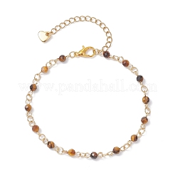 3 шт. 3 стиля браслетов из натуральных смешанных драгоценных камней и ограненных круглых бусин кошачьего глаза для женщин и мужчин BJEW-JB12507