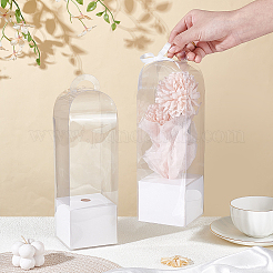 Transparente PVC-Verpackungsboxen für einzelne Rosenblumen&nbsp;ABAG-WH0045-32B