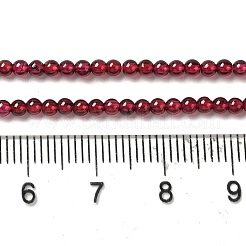 Гранат природный бисер нитей G-B090-A20-03