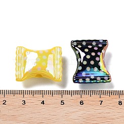 Переливающиеся акриловые бусины с УФ-покрытием&nbsp;MACR-D032-12