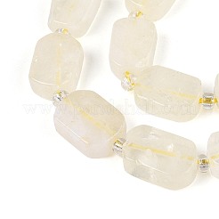 Нити из натуральных бусин лимонного кварца (обработанных нагреванием)&nbsp;G-T138-26A-05