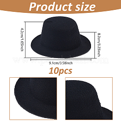 Круглая основа для шляпы-волшебницы из ткани ЭВА для куклы&nbsp;AJEW-WH0455-258B