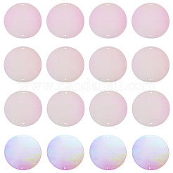 150 шт. радужные переливающиеся звенья из ПВХ с пайетками/блестками FIND-TA0008-10F