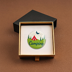 Брошь из белой жести JEWB-WH0012-009