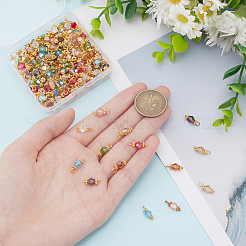 160шт 8 цвета подвески из гальванического стекла&nbsp;PALLOY-AB00094