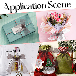 Лента из блестящей полиэстеровой сетки с пайетками длиной 9 м OCOR-WH20012-15G