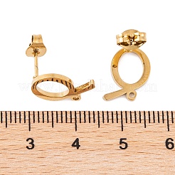Ohrstecker aus Ionenplattierung (IP) 304 Edelstahl&nbsp;FIND-Q103-01Q-G