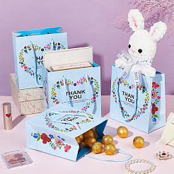 Подарочные пакеты для хранения подарков в виде цветка в форме сердца ABAG-WH0038-77B