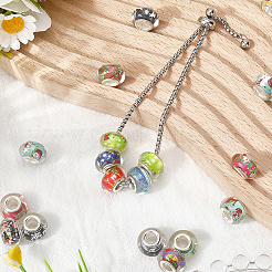 120шт смоляные европейские бусины RPDL-SP0001-01