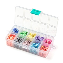 300 шт. 10 вида цветов ручной работы из полимерной глины с цветочным принтом CLAY-LS0001-08