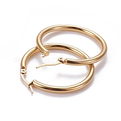 201 серьги-кольца из нержавеющей стали&nbsp;LS-EJEW-F205-14G-A