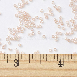 MIYUKIデリカビーズ  シリンダー  日本製シードビーズ  11/0  （db1479)透明な淡い桃の光沢  1.3x1.6mm  穴：0.8mm  約10000個/袋  50 G /袋&nbsp;SEED-X0054-DB1479