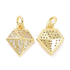 Латунные микро проложить кубического циркония подвески&nbsp;ZIRC-A023-04LG