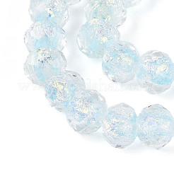 Нити из фольгированных бусин лэмпворк ручной работы&nbsp;FOIL-T008-09D