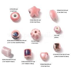 20 шт. 10 вида перламутровых фарфоровых бусин ручной работы&nbsp;PORC-FP0001-08