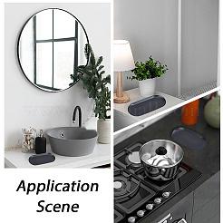 2 шт. овальная пластина для демонстрации ювелирных изделий из нержавеющей стали 430&nbsp;STAS-CN0001-70EB