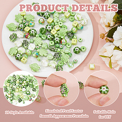 Фарфоровые бусины ручной работы&nbsp;PORC-HS0001-11