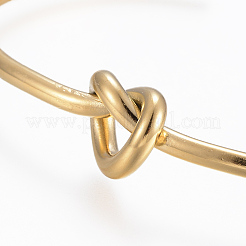 Модные браслеты-манжеты из нержавеющей стали 304 BJEW-H703-19G