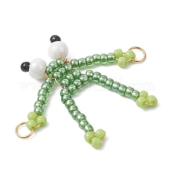 Подвески-соединители из стеклянных бусинок&nbsp;PALLOY-MZ01229