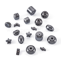 135 pz 9 stili di perline di ematite sintetica non magnetica&nbsp;G-CD0001-12