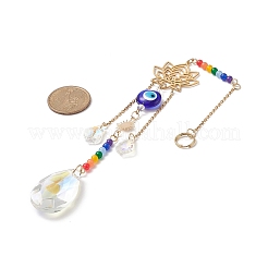 Стекло каплевидное окно висит ловцы солнца HJEW-JM00937