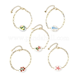 304 Edelstahl-Büroklammerkettenarmbänder für Frauen&nbsp;BJEW-JB14191