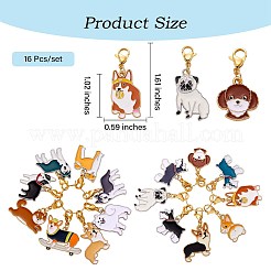 Кулон из сплава эмали HJEW-SW00023-01