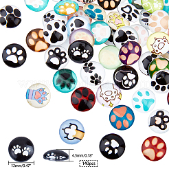 Cabochons di vetro&nbsp;GGLA-PH0006-06A