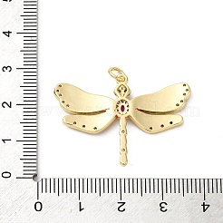 Латунь микропаве фианиты с подвесками из эмали KK-Q098-12G