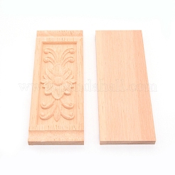 Резная накладка из натурального дерева&nbsp;WOOD-WH0101-66