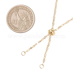 Изготовление цепочки-слайдера из латуни толщиной 2.5 мм с насечками.&nbsp;AJEW-JB01545-01