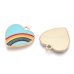 Pendentifs en alliage plaqué or clair&nbsp;ENAM-T009-68A-RS