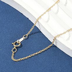 Латунные цепочки из сингапура для женщин и мужчин NJEW-Z068-10G