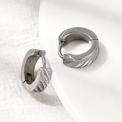 Серьги-кольца из нержавеющей стали 304&nbsp;EJEW-L302-03B-P