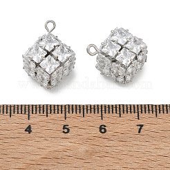 Messing micro pave klare zirkonia anhänger&nbsp;CU-CBAD360-10P