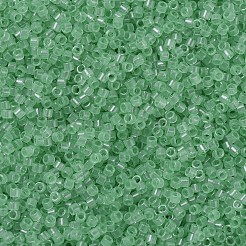 MIYUKIデリカビーズ  シリンダー  日本製シードビーズ  11/0  （db1414)透明ミント  1.3x1.6mm  穴：0.8mm  約2000PCS /ボトル  10 G /ボトル&nbsp;SEED-JP0008-DB1414